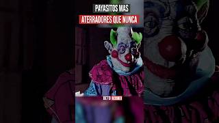 🤡 PAYASITOS mas ATERRADORES que NUNCA shorts resumencorto cine [upl. by Briney]