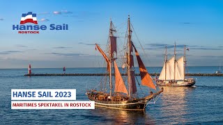 Maritimes Spektakel in Rostock Best of Hanse Sail 2023 [upl. by Eugene]