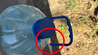 How to Make a New Handle for a Plastic Bottle in 1 Minute [upl. by Esmaria]