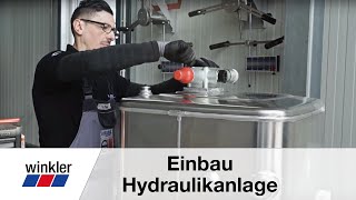 Einbau einer Hydraulikanlage in eine Sattelzugmaschine [upl. by Eaver994]