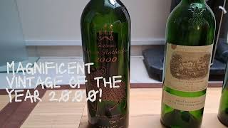 PAUILLAC Grand 1er cru Bordeauxs finest red wine tasting vintage 2000 amp 2009 MOUTON LAFITE LATOUR [upl. by Elisee]