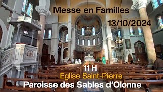 Messe en direct de leglise SaintPierre le 13 octobre Paroisse des Sables dOlonne [upl. by Adnalahs]