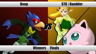 SBY Weekly 281  Doop Falco Vs Rambler ZeldaJigglypuff  Melee Winners Finals [upl. by Yeldud]