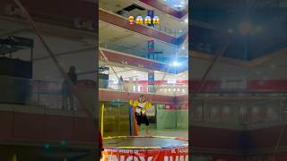 Trampoline jump trampoline jump scared fun [upl. by Seiber]