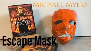 DIY Michael Myers Escape Mask from Rob Zombies Halloween 👺 [upl. by Broek]