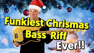 The Coolest Christmas Bass Line Ever Christmas Wrapping tabs amp tutorial [upl. by Ahsirt]