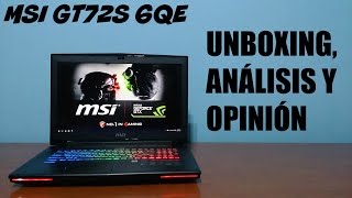 MSI GT72S 6QE  i7 6820HK  GTX 980M  GSYNC 16GB DDR4 SUPER RAID SSD M2 PC PORTATIL GAMER 2016 [upl. by Naegem174]