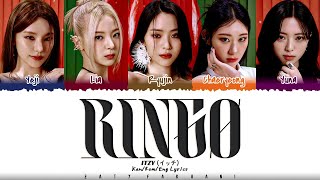 CORRECT ITZY イッチ  RINGO Lyrics Color CodedKanRomEng [upl. by Ailhat]