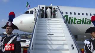 Viaggio in Irlanda la partenza di Papa Francesco [upl. by Mala]