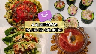 4 almuerzos bajos en calorias para la semanalunch ideas [upl. by Anirbas]