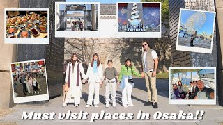 Must visit places in Osaka😍🇯🇵 [upl. by Gnauq]