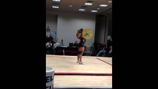 Jocelyn Clean amp Jerk 100kg  2012 National Championships [upl. by Milewski]