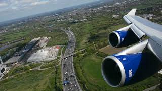 MUST WATCH RB211 POWER BRITISH 747 TAKEOFF [upl. by Gargan544]