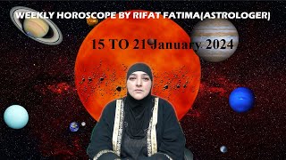 Rifat Fatima Live Stream 15 To 21Jan 2024  weekly horoscope astrologer Birth stone Part 2 [upl. by Ahsemrak94]