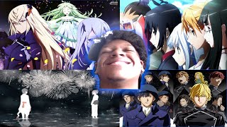 SAT REACTS 3  Shinsekai Yori ED 1 Beatless OP 2 Arpeggio of Blue Steel OP ETC BLIND REACTION [upl. by Ecnerret297]