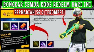 KODE REDEEM FF HARI INI 2024 BERHADIAH SG TEROMPET M1887 EMERALD POWER  GARENA FREE FIRE TERBARU [upl. by Marcela]