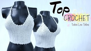 HALTER TOP Crochet  Paso a Paso  PRINCIPIANTES [upl. by Quarta234]