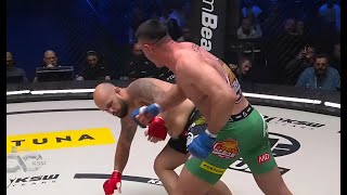 KSW 100 AREK WRZOSEK BRUTALNIE NOKAUTUJE RYWALA W 25 SEKUND CO ZA WYSTĘP [upl. by Deland]