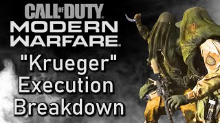 Call of Duty Modern Warfare  Krueger Execution Animation Breakdown [upl. by Rennoc]