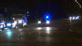 Springlicht bei Nacht ZPKW Polizei LSA [upl. by Ayanad]