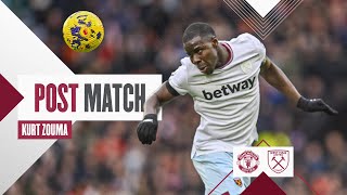 quotWe Have To Improve In Both Boxesquot  Man United 30 West Ham  Kurt Zouma  Post Match Reaction [upl. by Sekyere]