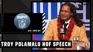 Troy Polamalus 2020 Pro Football Hall of Fame Induction Speech  NFL on ESPN [upl. by Enitsua]