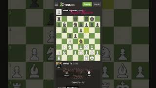 Mikhail tal vs Rafael Vaganian😮😮music chess trending [upl. by Mountford341]