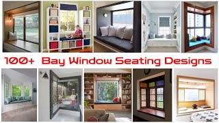 Best Bay Window seating Designs  Latest Bedroom Window Side Seat Ideas  Bow Window  Window Nook [upl. by Torrey]