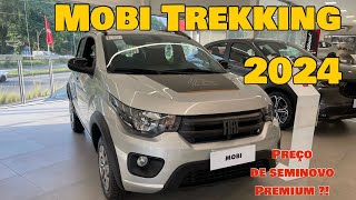 FIAT MOBI TREKKING 2024 EM DETLAHES INCLUSIVE PREÇO  absurdo review [upl. by Estevan]