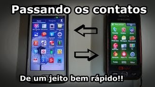 Trasferindo Contatos de um Celular p Outro  CURIOSIDADE [upl. by Wilen]