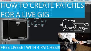 HOW TO CREATE PATCHES FOR A LIVE GIG  BOSS KATANA TUTORIAL  INCLUDES 4 FREE PATCHES [upl. by Lapo]