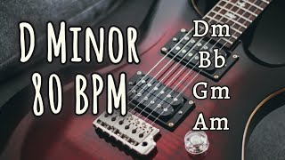 Unlock Your Potential with D Minor Guitar Backing Track 80 BPM [upl. by Alyce938]