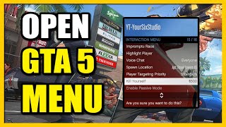 How to Open Interaction Menu ON PC PS5 Xbox in GTA 5 Online Fast Tutorial [upl. by Dustman]