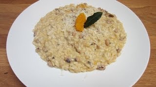 Risotto con funghi zucca e fagioli occhio [upl. by Caines]