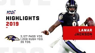 Lamar Jackson Full Season Highlights  NFL 2019 [upl. by Lyrad]