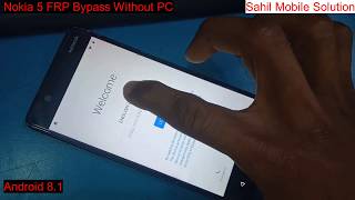 Nokia 5 TA1053 FRP Bypass Without PC [upl. by Inirt]