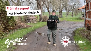 Niedersachsen gegen Corona Günther der Treckerfahrer Frühjahrssport [upl. by Nnailuj592]