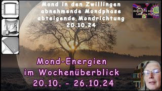 Wochenüberblick der Mondenergien vom 2010  261024 [upl. by Elleiram]