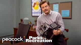 Most Iconic Moments From Rons Office  Parks and Recreation [upl. by Eirol105]