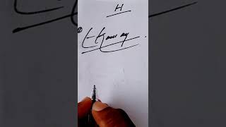 How to sign letter H Signature style letter H 😃👍 shotrs simple signature [upl. by Modesta254]