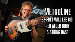 The SADOWSKY MetroLine Will Lee 22Fret Signature 5String JJBass  Demo w Lars Lehmann [upl. by Lovmilla49]