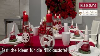 Festliches zu Nikolaus  DIY Weihnachtsdeko  christmas decoration  BLOOM’s Floristik [upl. by Cesaro641]