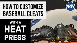 Custom Baseball Cleats with a Heat Press and HTV for Big Profits [upl. by Atinauq190]