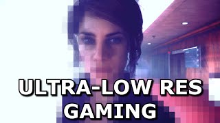 Gaming at Ultra Low Resolutions with DLSS  240p and beyond [upl. by Alegnad]