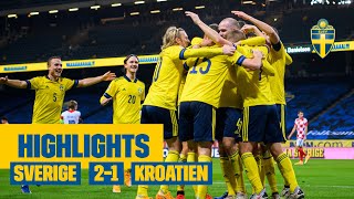 Highlights Sverige  Kroatien  Nations League  Dejan Kulisevskis första landslagsmål [upl. by Esenej676]