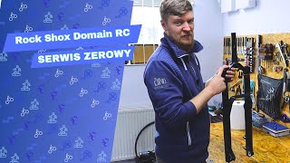 Jak zrobić serwis amortyzatora Rock Shox Domain R  RC  Serwis 50H   ClinicBike 30 [upl. by Baler]