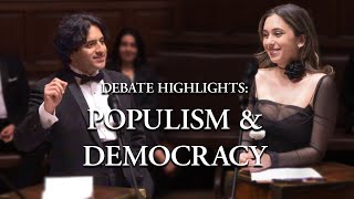 Debate Highlights  This House Believes Populism is a Threat to Democracy [upl. by Llenaej]