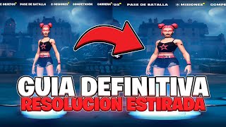 🔧 GUIA DEFINITIVA NUEVA RESOLUCIÓN ESTIRADA PARA FORTNITE 😲  1000 FPS 0 DELAY ✅ [upl. by Larena166]