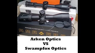 Arken Optics EP5 525x56 vs Swampfox Tactical Optics Warhawk 525x56 [upl. by Arraik]