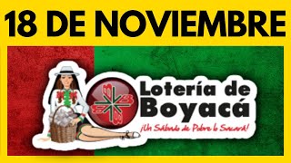 Resultados LOTERIA DE BOYACA Ultimo Sorteo Hoy 18 de NOVIEMBRE de 2023 de HOY 💫✅🔴 [upl. by Muryh71]